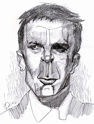 Caricatura de Daniel Craig