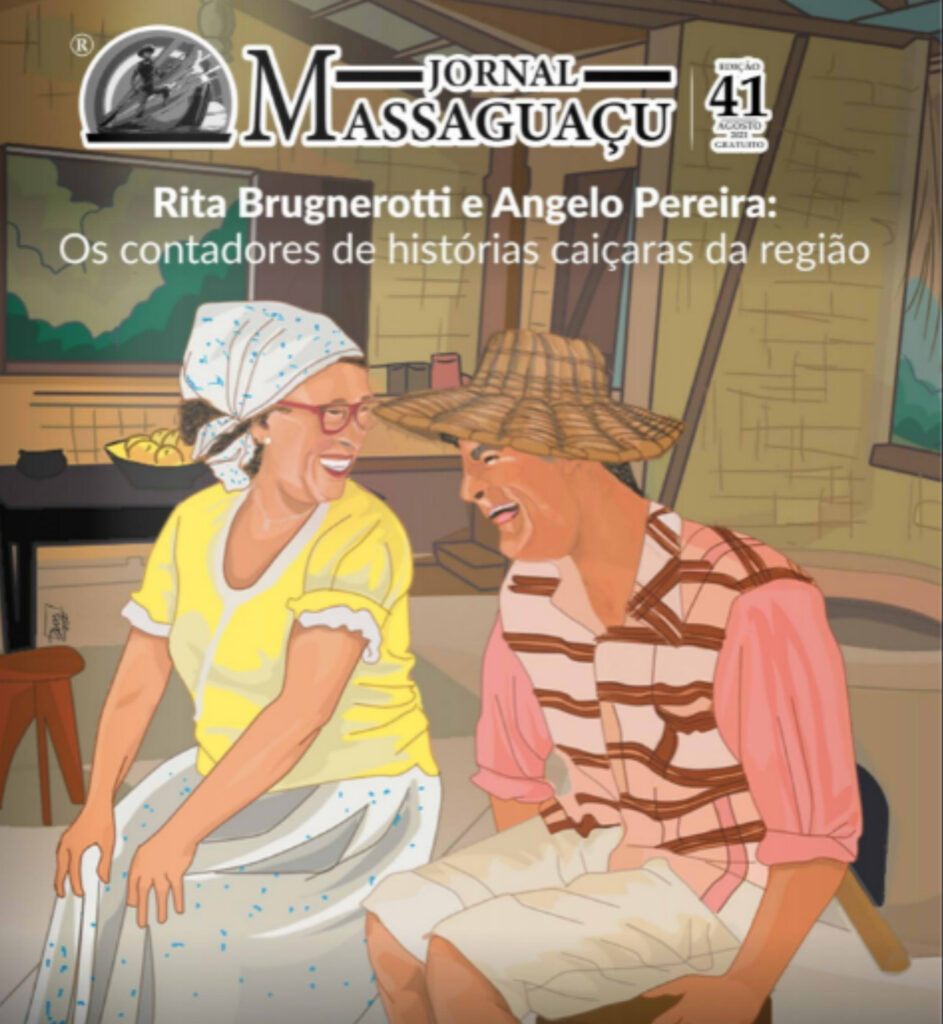 Ilustração de capa de jornal - Contadores de História