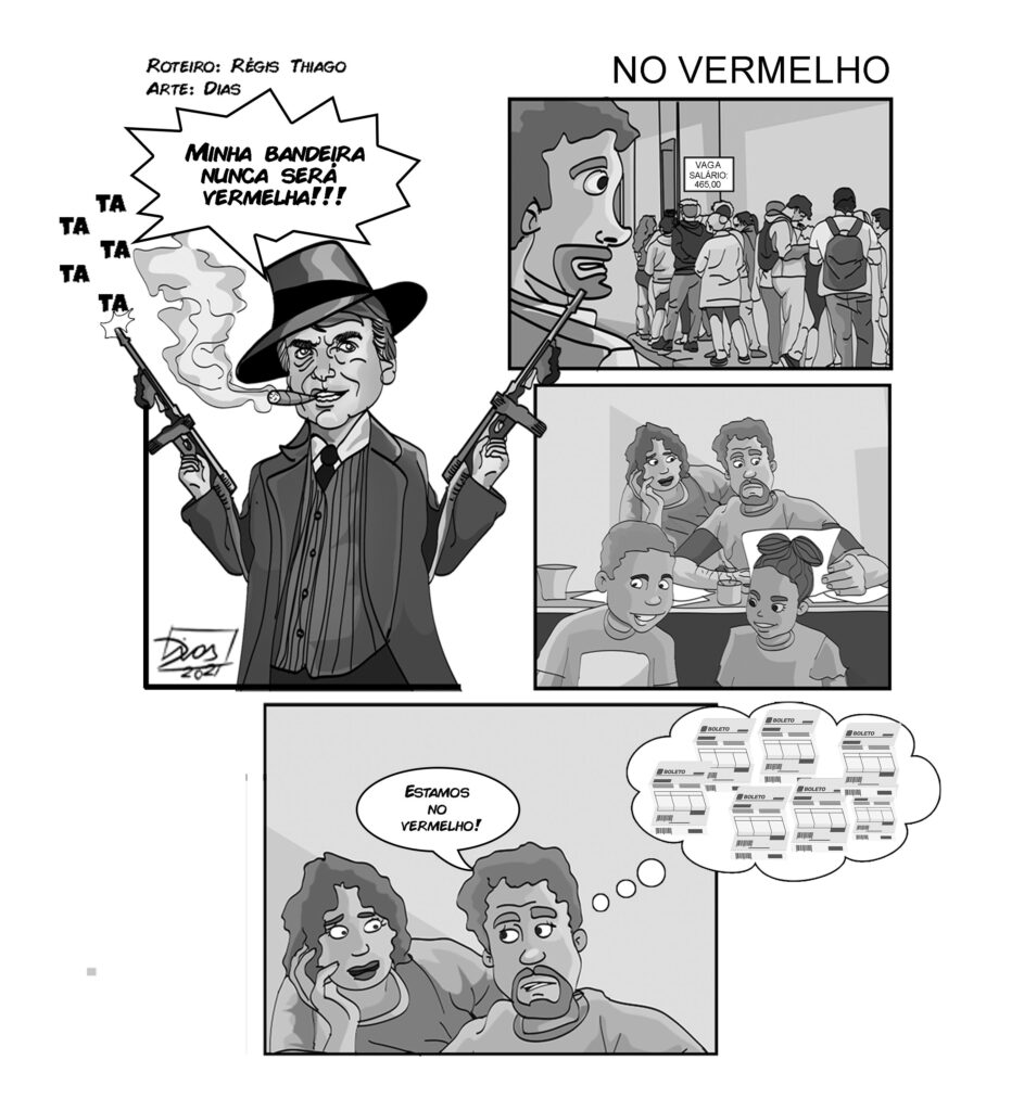 Ilustração de capa de jornal - Contadores de História