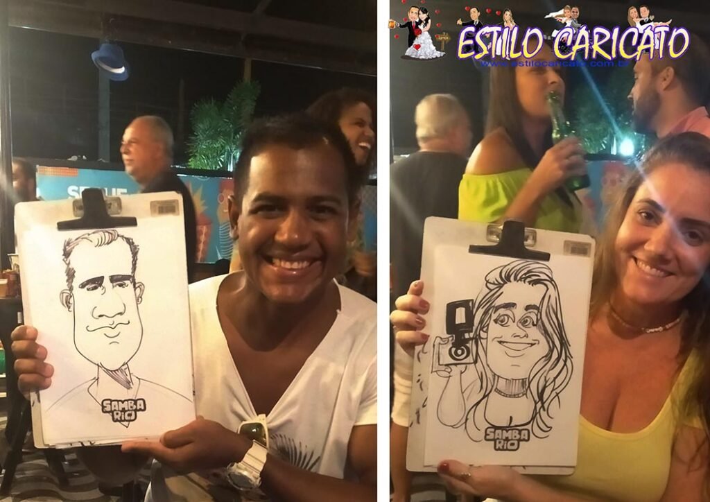 Caricatura ao vivo - Armazém do samba