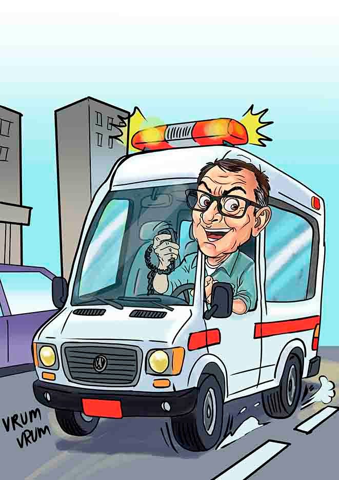 Ilustrador Profissional: Charge para o Jornal Massaguaçu e o Processo Criativo.
Charge política de Aguinaldo Butiá para o Jornal Massaguaçu - Ilustração por Dias.