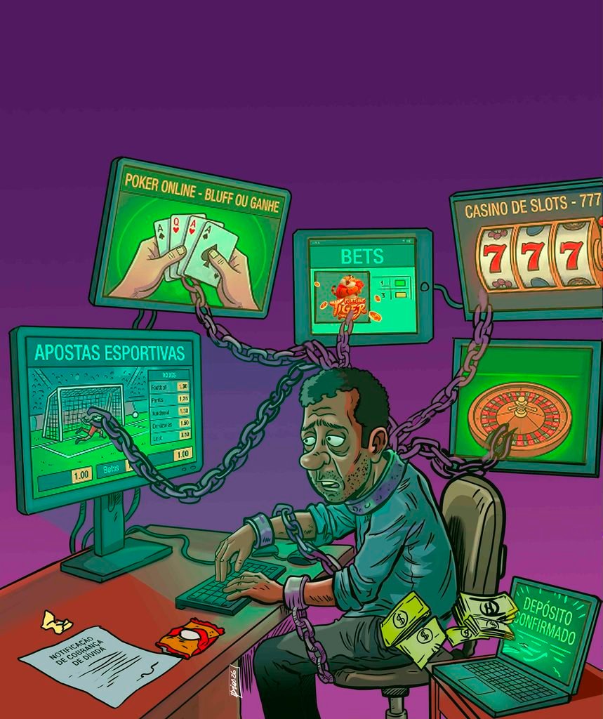 Descubra a ilustração editorial criada para a capa do Jornal Massaguaçu sobre o impacto das bets. Trabalho mesclando IA com técnicas de ilustração. Contrate o ILUSTRADORDIAS!