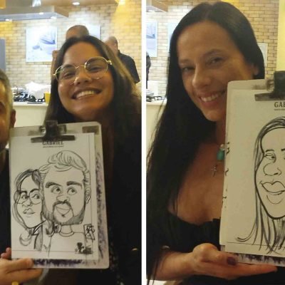 caricatura ao vivo em festa: RJ