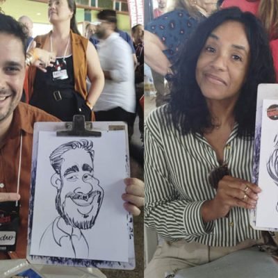 Caricatura Ao Vivo em Festa de Fim de Ano